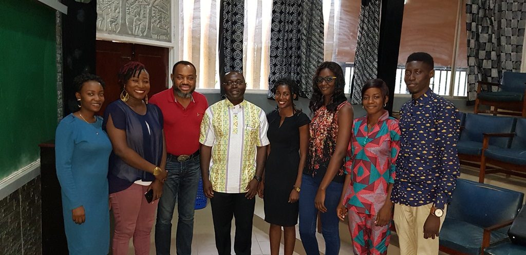 Fr. Adodo with some of the pioneer post-graduate students